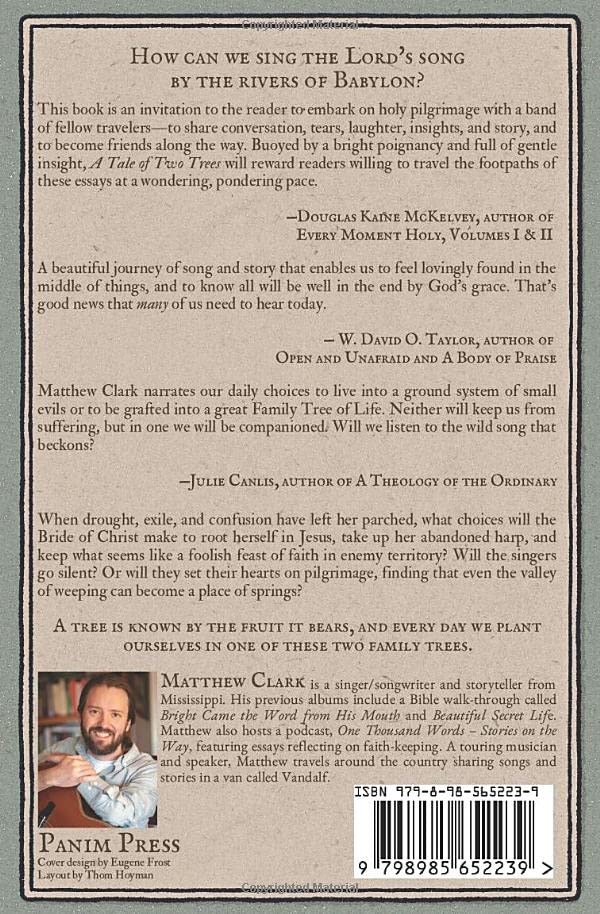 A Tale of Two Trees: Meditations on Faith-Keeping in Story and Song (The Well Trilogy Book 2)