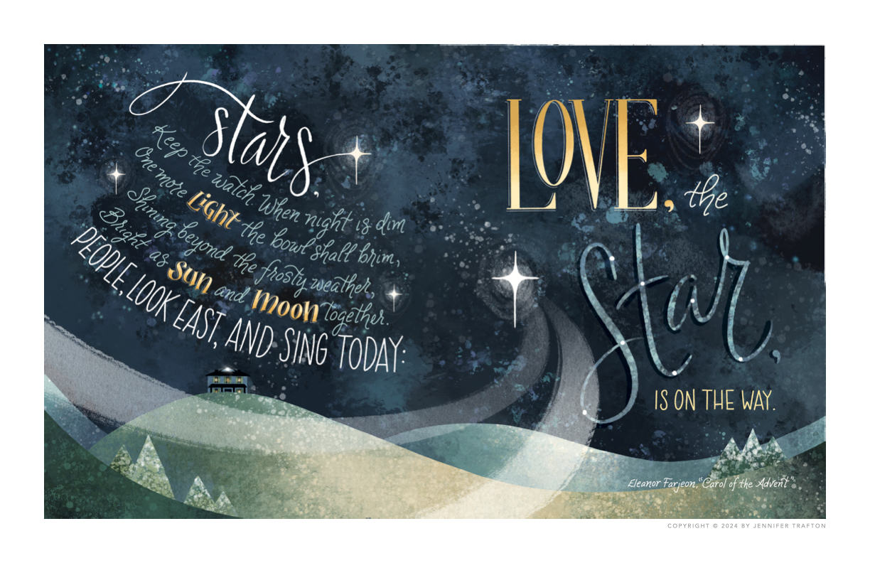 Glad & Golden Hours 11x17 Star Print