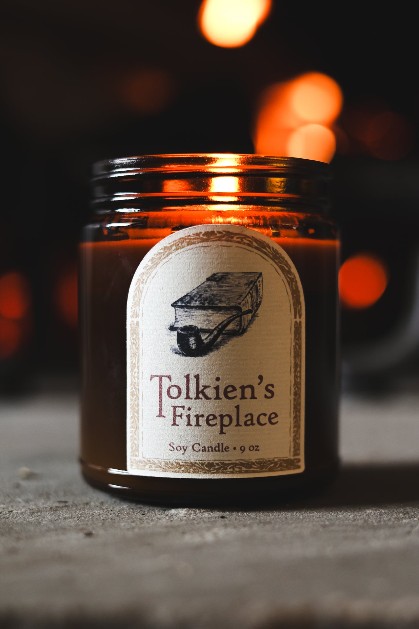 Tolkien's Fireplace Candle