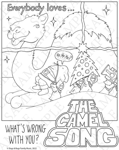 Slugs & Bugs Christmas Coloring Pages