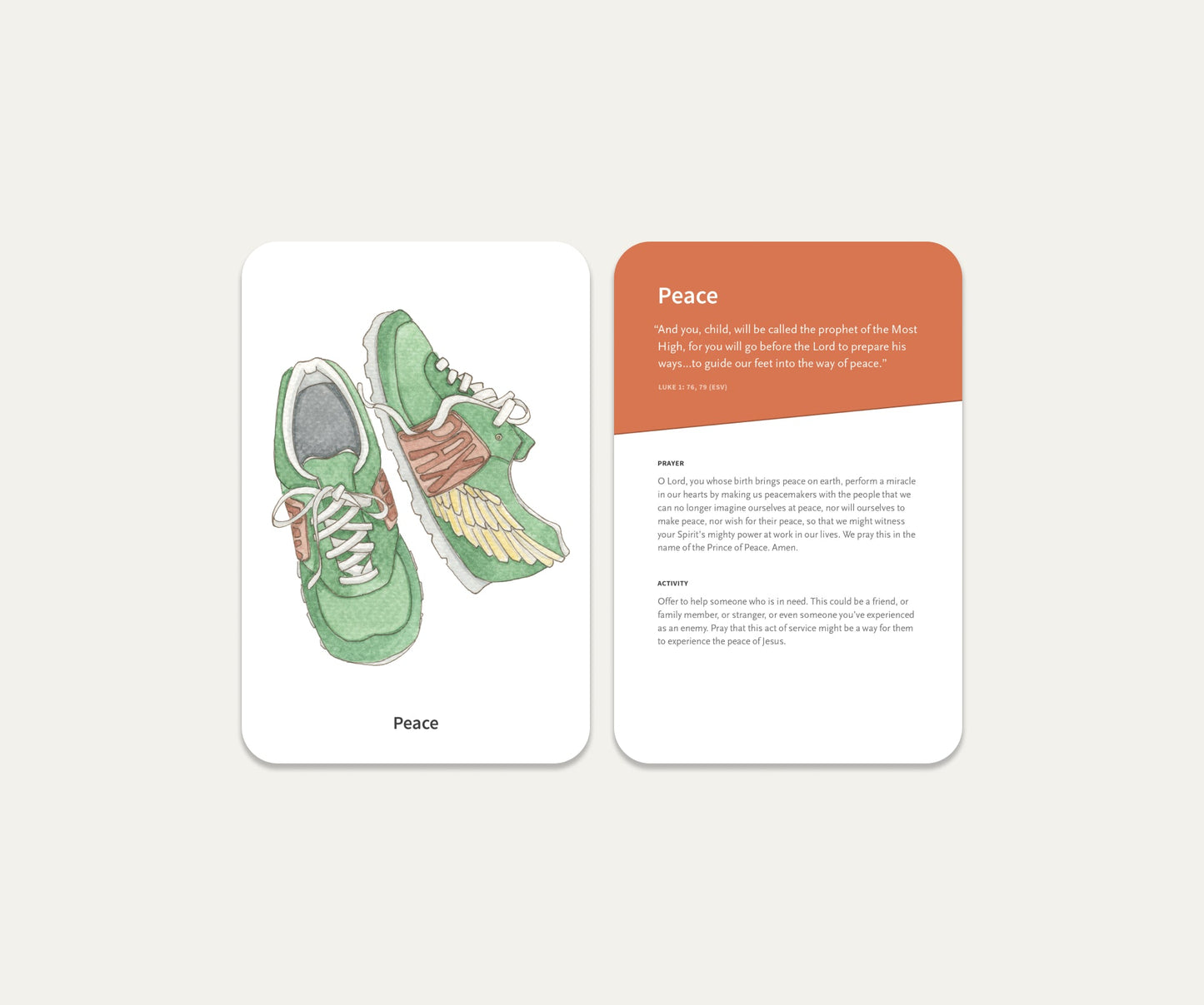 The Light Has Come: Prayer Cards for Advent, Christmas and Epiphany ~ 5 Pack