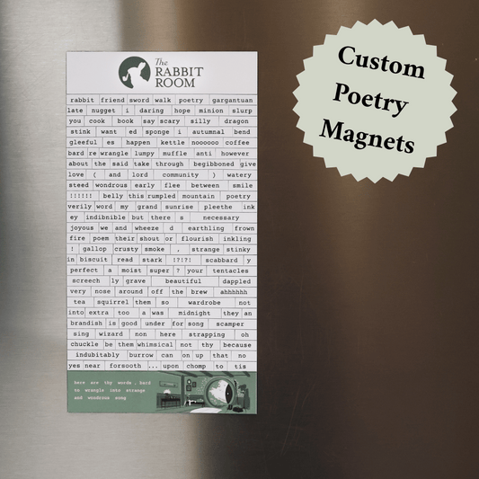 Rabbit Room Fridge Magnet Poetry