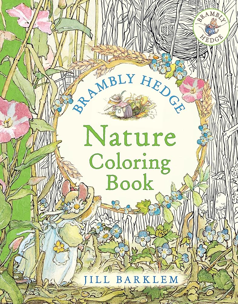 Brambly Hedge: Nature Coloring Book: Enter the cosy world of Brambly Hedge with this perfect colouring book for relaxation for all ages cover image