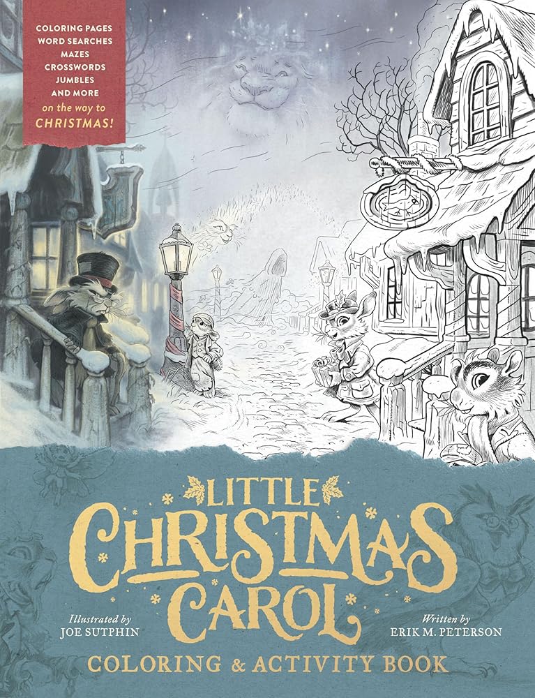 Little Christmas Carol Coloring & Activity Book cover image