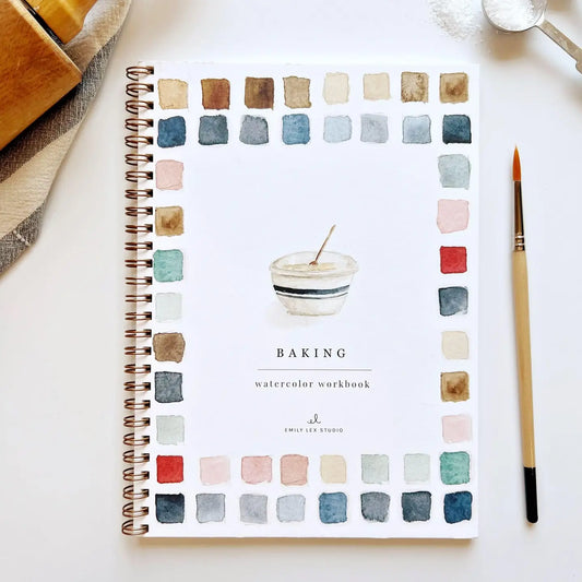 Baking Watercolor Workbook by Emily Lex Studio