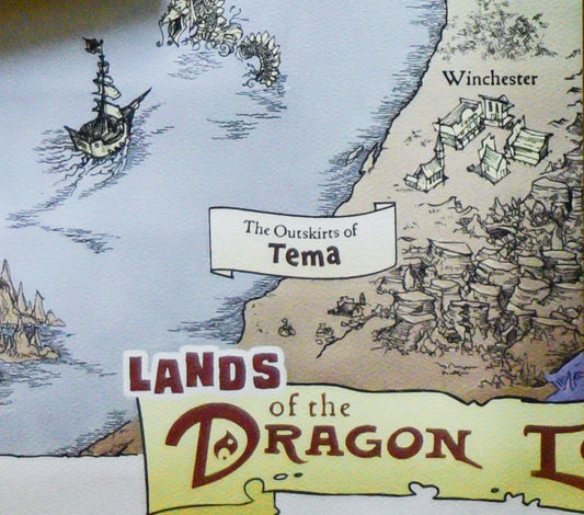 Lands of the Dragon Lord Saga Map