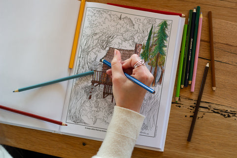 Serial Adventures and Daydreams: An All-Ages Coloring Book by Stephen Hesselman