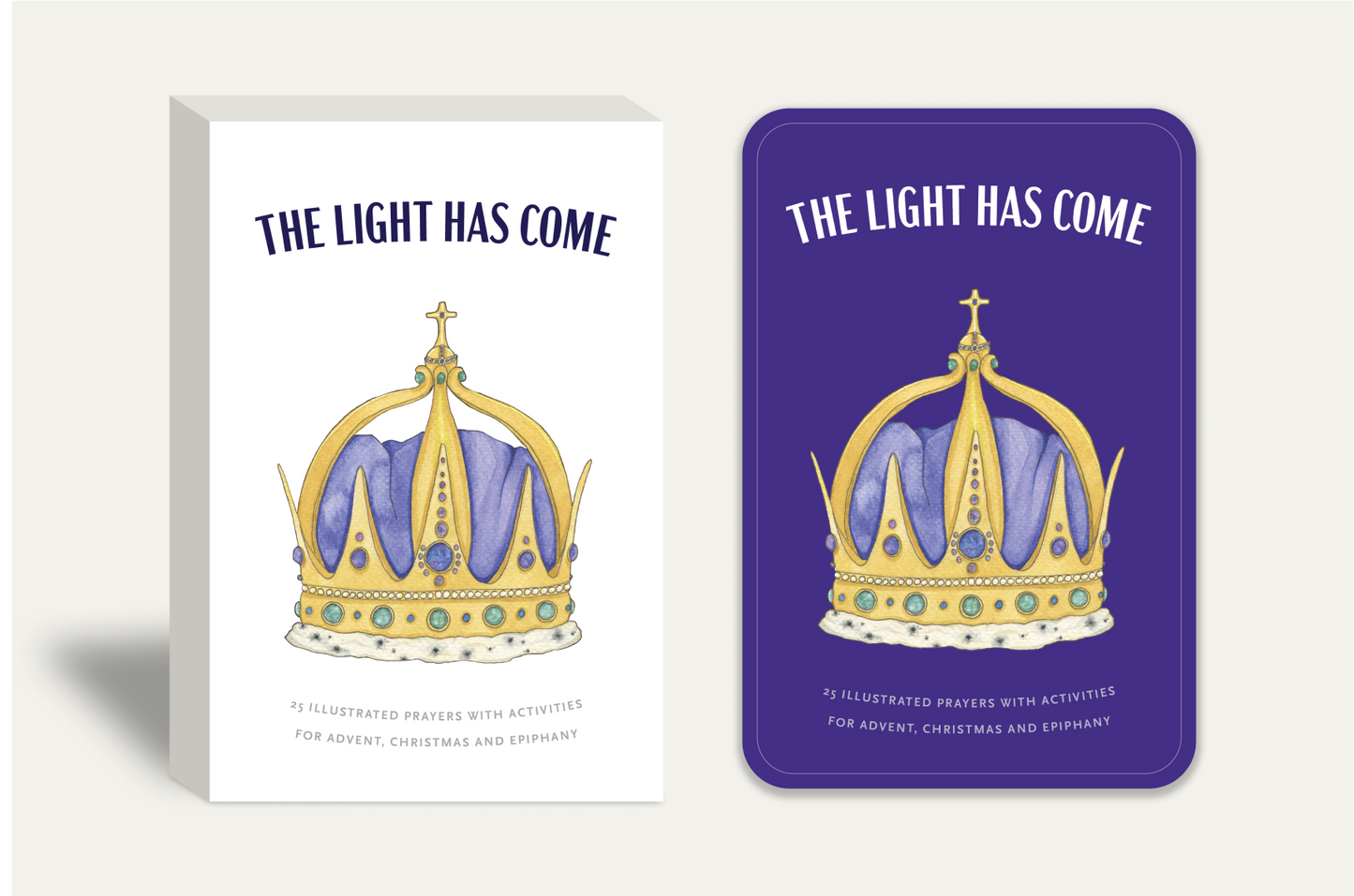 The Light Has Come: Prayer Cards for Advent, Christmas and Epiphany ~ 5 Pack