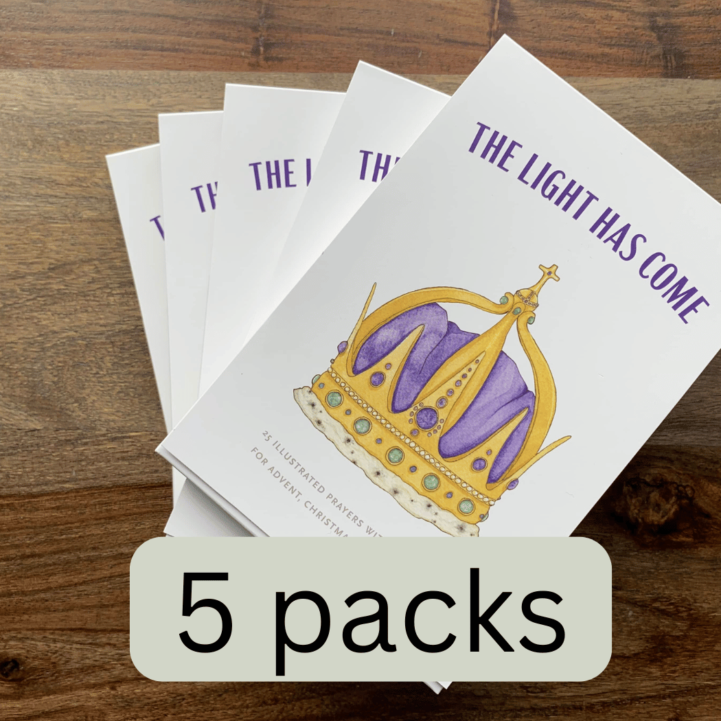 The Light Has Come: Prayer Cards for Advent, Christmas and Epiphany ~ 5 Pack