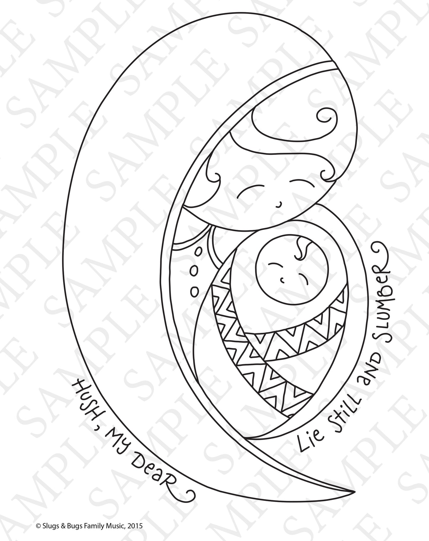 Slugs & Bugs Christmas Coloring Pages