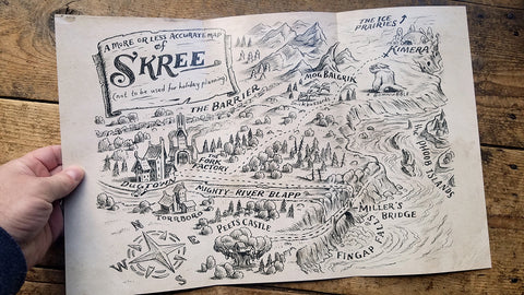 Foldable Map of Skree (11x17)